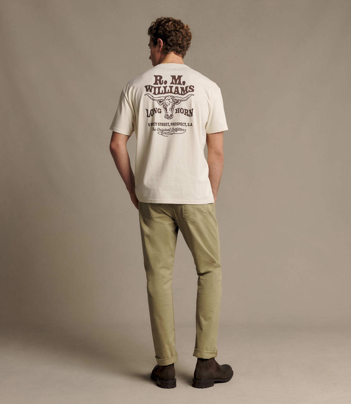 RM Williams Kandos t-shirt - Ecru, product view 5