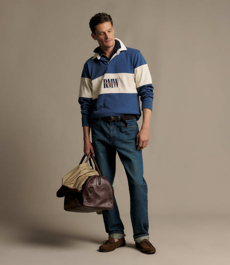 RM Williams Heritage panel rugby - Mid Blue, product view 2