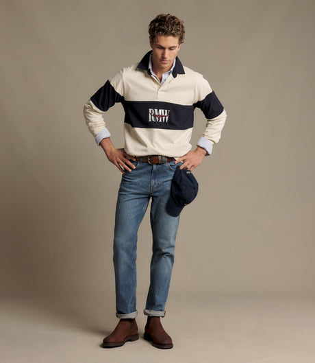 RM Williams Heritage panel rugby - Ecru, product view 2