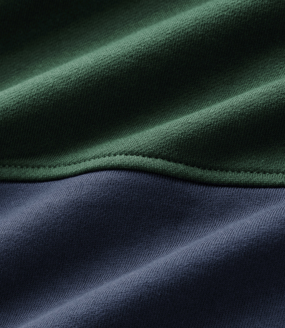 RM Williams Heritage panel quarter-zip - Worker Blue, product view 6