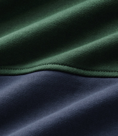 RM Williams Heritage panel quarter-zip - Worker Blue, product view 6