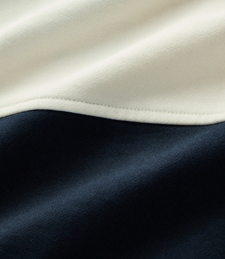 RM Williams Heritage panel quarter-zip - Navy, product view 6