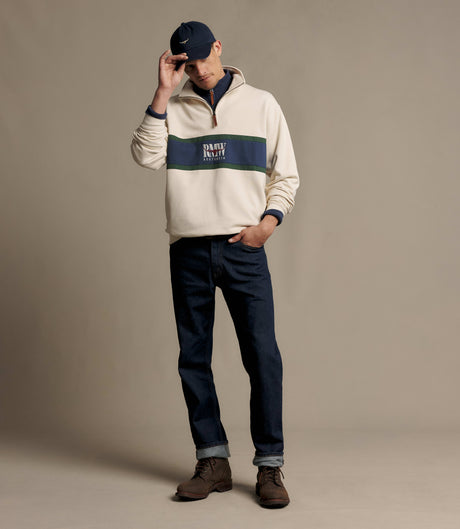 RM Williams Classic R.M.W. quarter-zip - Ecru, product view 2