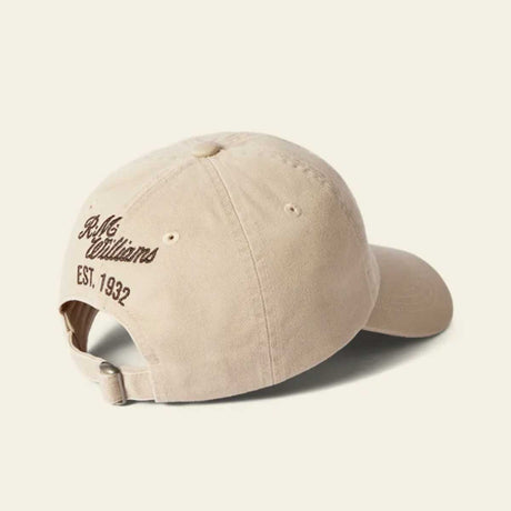RM WILLIAMS Longhorn Twill Cap - Steers Head Logo - Ecru