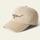 RM WILLIAMS Longhorn Twill Cap - Steers Head Logo - Ecru
