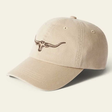 RM WILLIAMS Longhorn Twill Cap - Steers Head Logo - Ecru