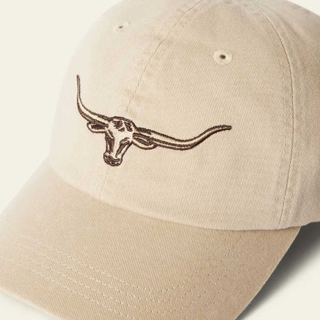 RM WILLIAMS Longhorn Twill Cap - Steers Head Logo - Ecru