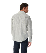 RM Williams Newland Poplin Check Shirt in Moss - view 3