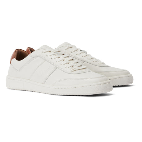 RM Williams Men's Sandbar Leather Trainers - White, front product view