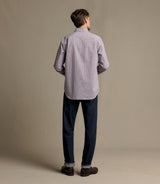 RM Williams Whyalla Poplin Check Shirt in Red - view 5