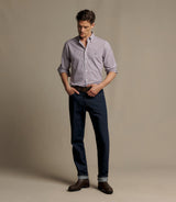 RM Williams Whyalla Poplin Check Shirt in Red - view 2