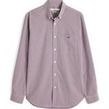 RM Williams Whyalla Poplin Check Shirt in Red on white background