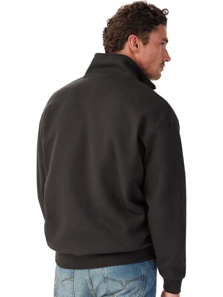 RM WILLIAMS Mulyungarie Quarter Zip Fleece - Men's - Charcoal