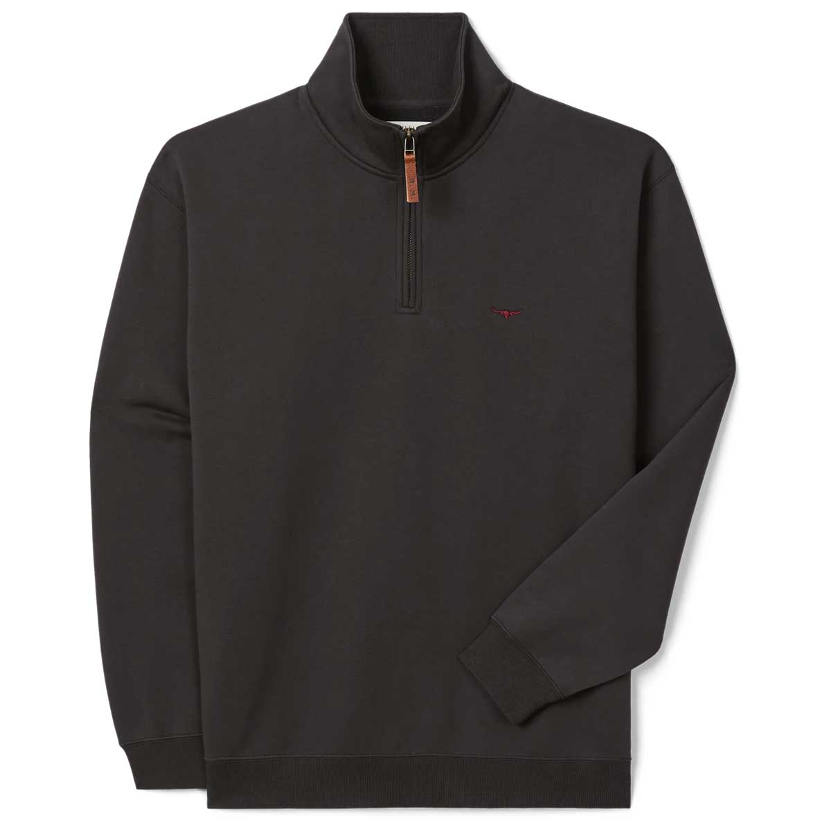 RM WILLIAMS Mulyungarie Quarter Zip Fleece - Men's - Charcoal