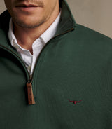 RM Williams Mulyungarie Quarter Zip Sweatshirt in Pine - view 4