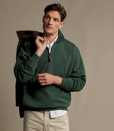 RM Williams Mulyungarie Quarter Zip Sweatshirt in Pine - view 3