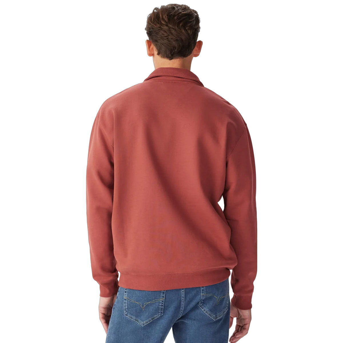 RM WILLIAMS Mulyungarie Quarter Zip Fleece - Men's - Red