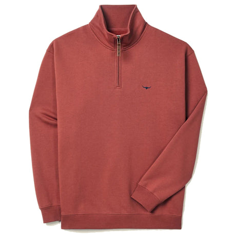 RM WILLIAMS Mulyungarie Quarter Zip Fleece - Men's - Red
