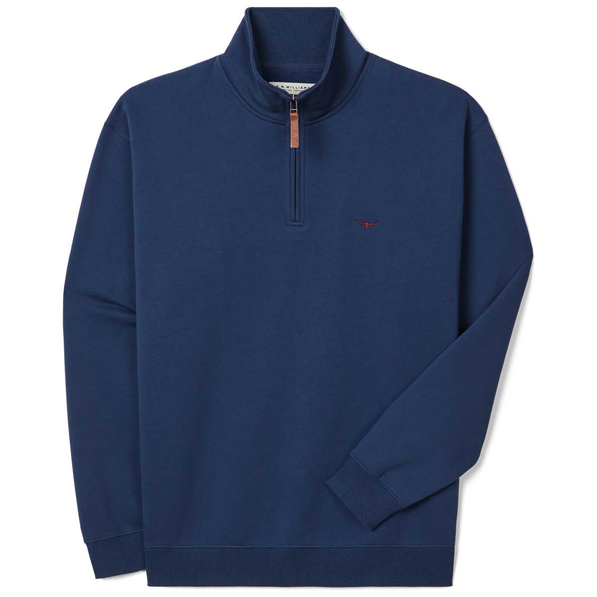 RM WILLIAMS Mulyungarie Quarter Zip Fleece - Men's - Vintage Blue