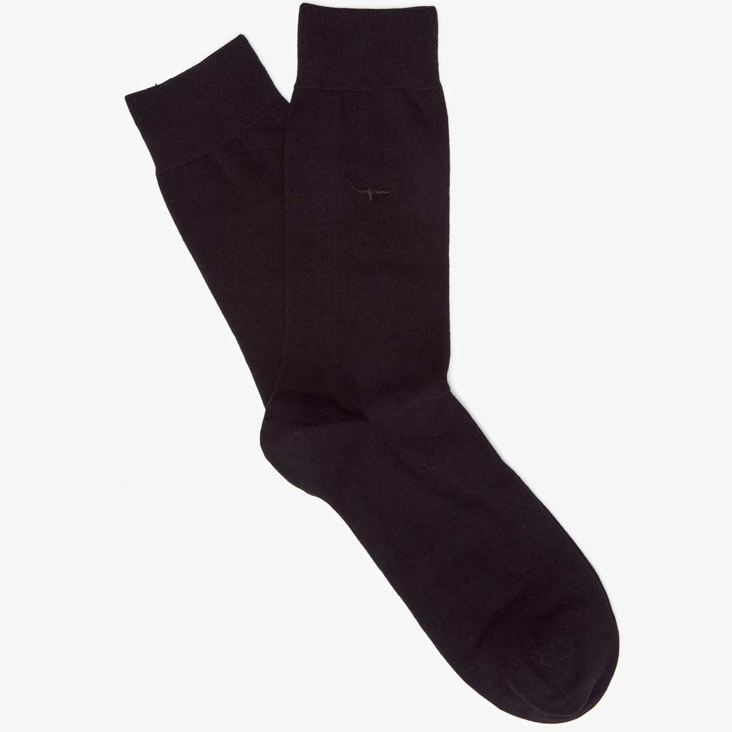 RM WILLIAMS Nelson Men's Cotton Socks - Black