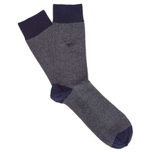 Load image into Gallery viewer, RM WiLLIAMS Nelson Men&#39;s Cotton Socks - Grey &amp; Navy
