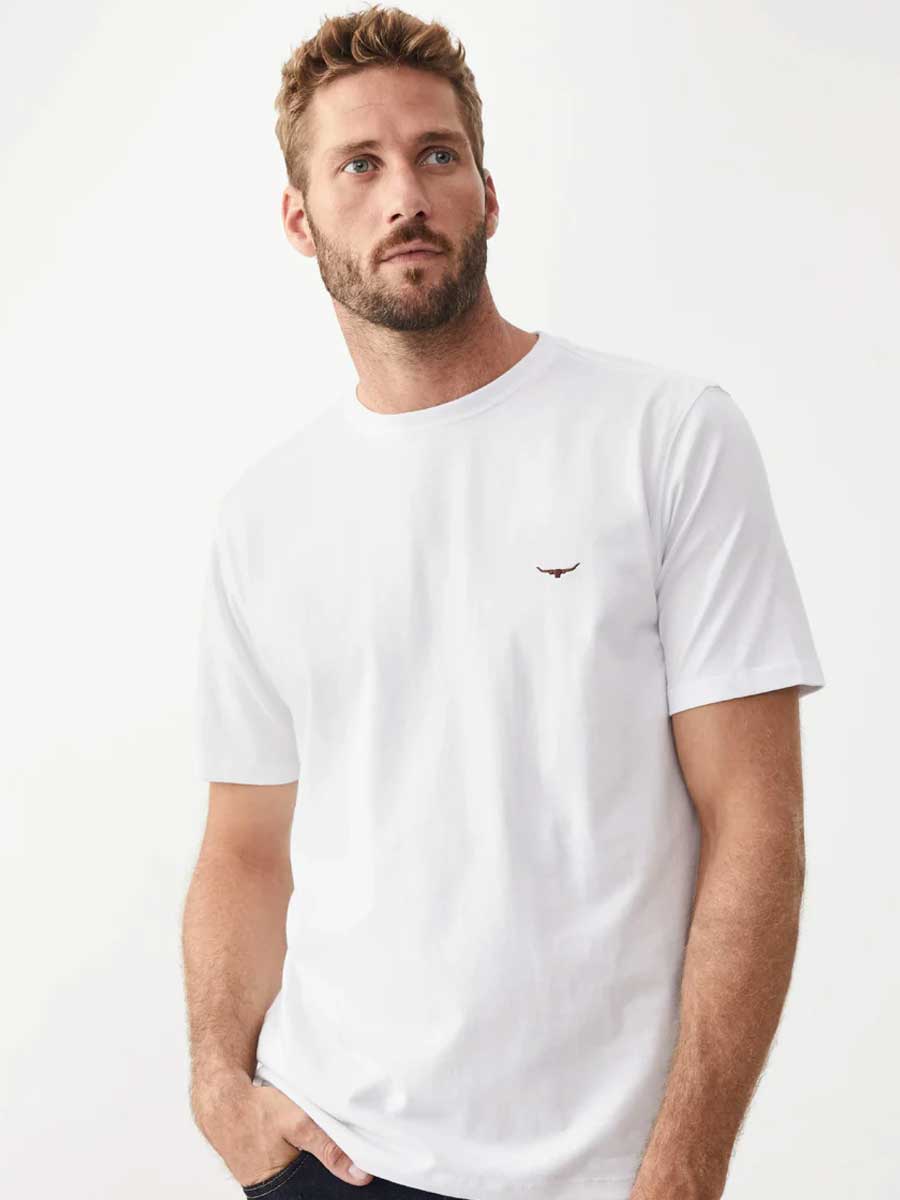 Black/White Byron T-Shirt, R.M.Williams T-Shirts