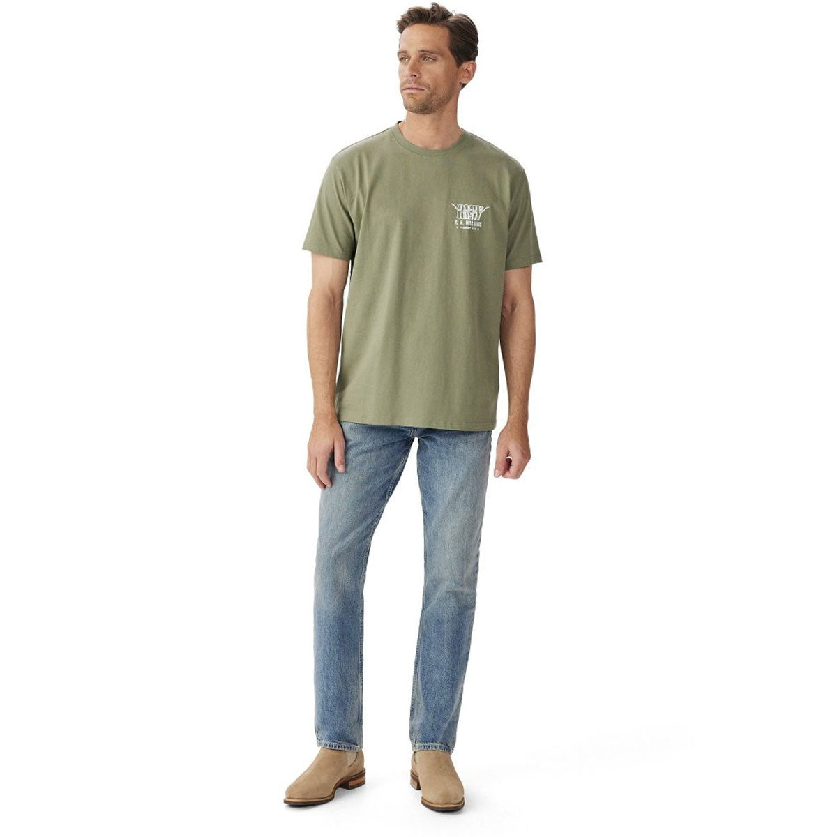 RM WILLIAMS Prospect T-Shirt - Men's - Fatigue Green