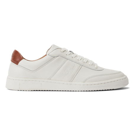 RM Williams Men's Sandbar Leather Trainers - White, side profile