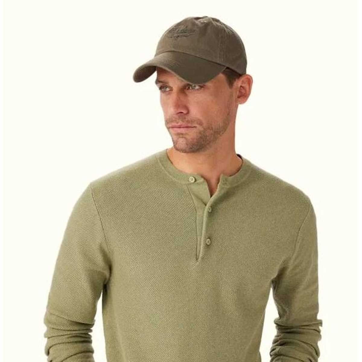 RM WILLIAMS Script longhorn Cap - Dark Olive