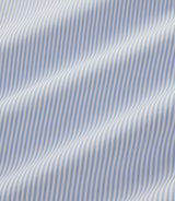 RM Williams Men's Sommers Poplin Stripe Shirt - White Blue, striped poplin fabric detail