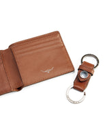 RM Williams Wallet and Keyring Gift Set in Tan - view 5