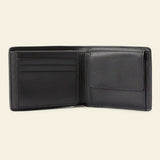 RM WILLIAMS Mens Leather Wallet with Coin Pocket & Tab - Black
