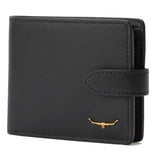 RM WILLIAMS Mens Leather Wallet with Coin Pocket & Tab - Black