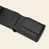RM WILLIAMS Mens Leather Wallet with Coin Pocket & Tab - Black