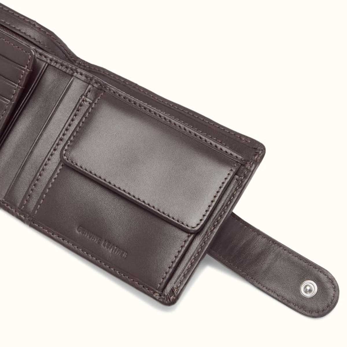RM Williams - Leather Wallet with Coin Pocket & Tab - Brown