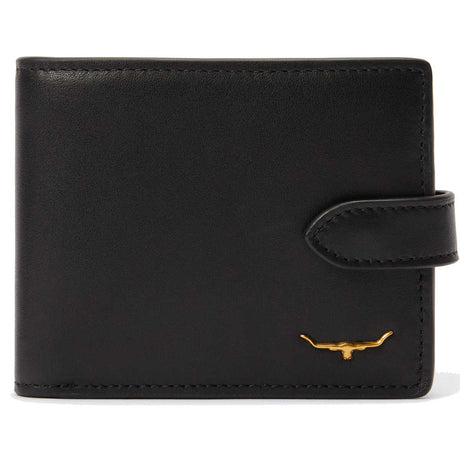 RM WILLIAMS Mens Leather Wallet with Coin Pocket & Tab - Brown