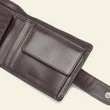 RM WILLIAMS Mens Leather Wallet with Coin Pocket & Tab - Brown