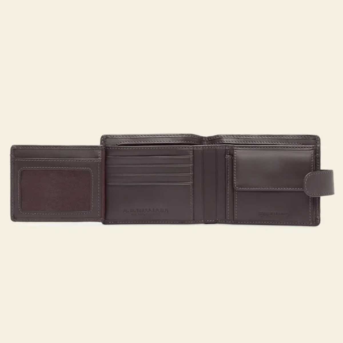 RM WILLIAMS Mens Leather Wallet with Coin Pocket & Tab - Brown