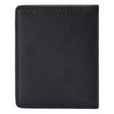 RM Williams Farrier Fold Leather Cardholder - Black, closed rear view