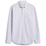 RM Williams Men's Stanley Regular Oxford Shirt - Navy White