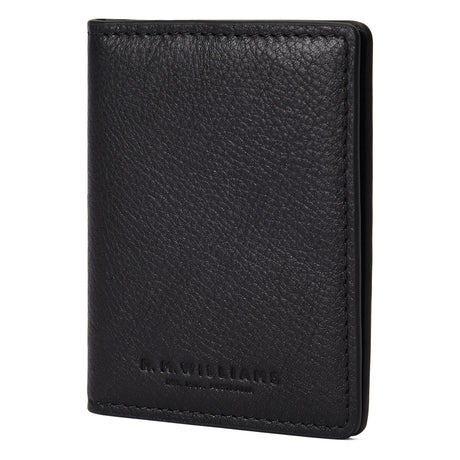 RM Williams Farrier Fold Leather Cardholder - Black