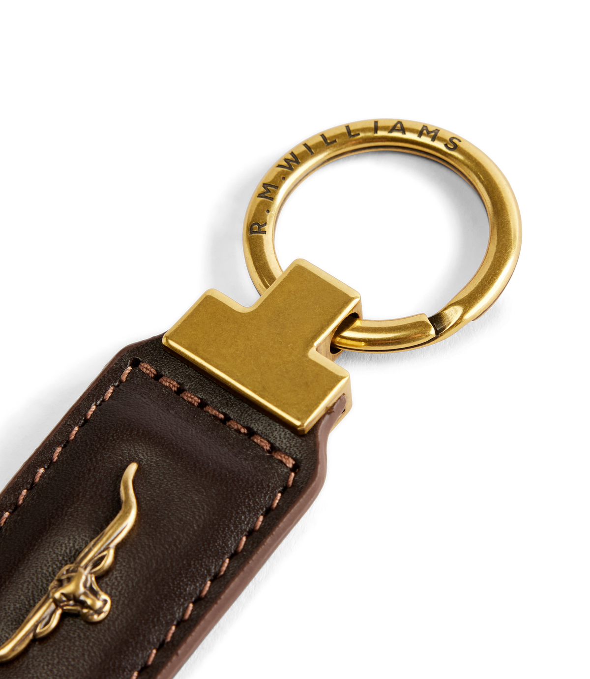 RM Williams Angaston Keyring - Chestnut – product view 4