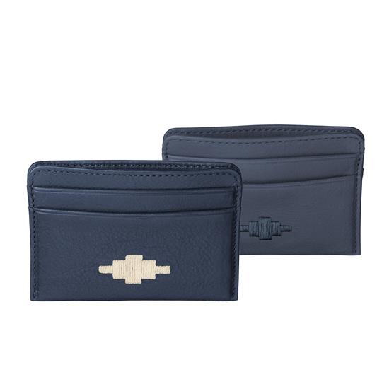 PAMPEANO - Rombo Card Slip - Navy Leather