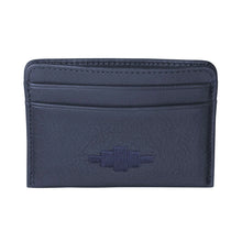 Load image into Gallery viewer, PAMPEANO - Rombo Card Slip - Navy Leather
