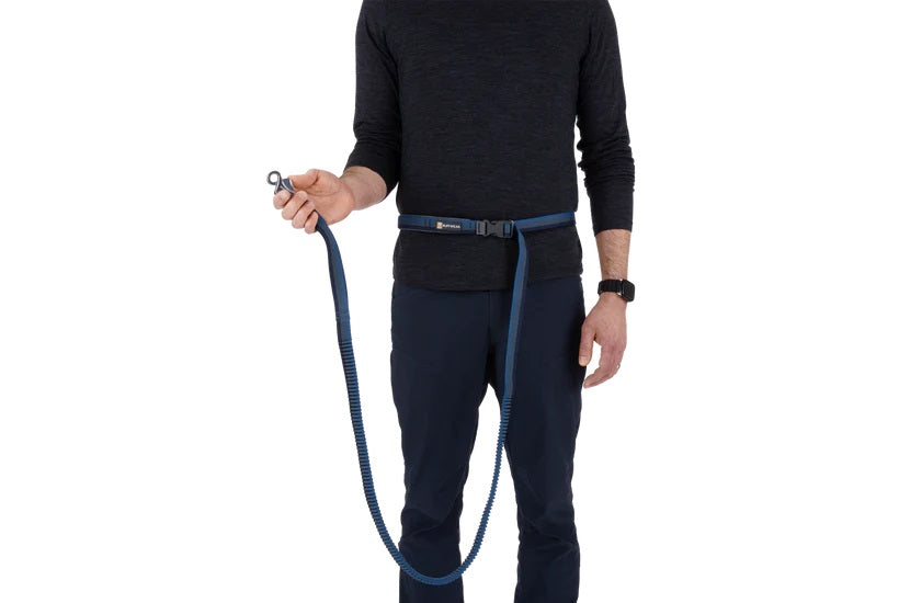 RUFFWEAR Roamer Bungee Dog Running Lead - Orion Blue Ruffwear