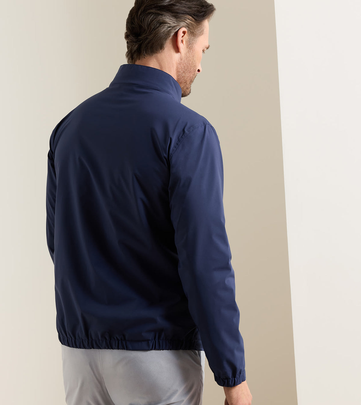 Peter Millar Ryder 3-In-1 Jacket in Navy - model rear view