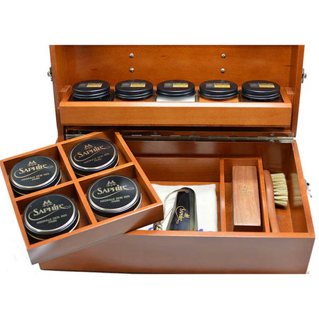 SAPHIR MÉDAILLE D'OR Mahogany Intendant Box - Full