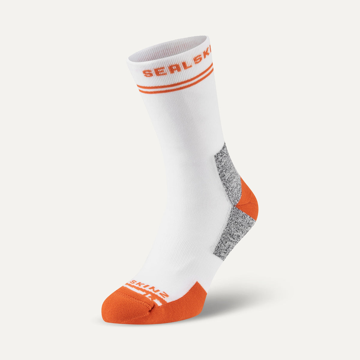 SEALSKINZ Blofield Double Layer Mid Length Anti-Blister Socks in White