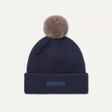 SEALSKINZ Earsham Waterproof Cold Weather Roll Cuff Beanie in Navy