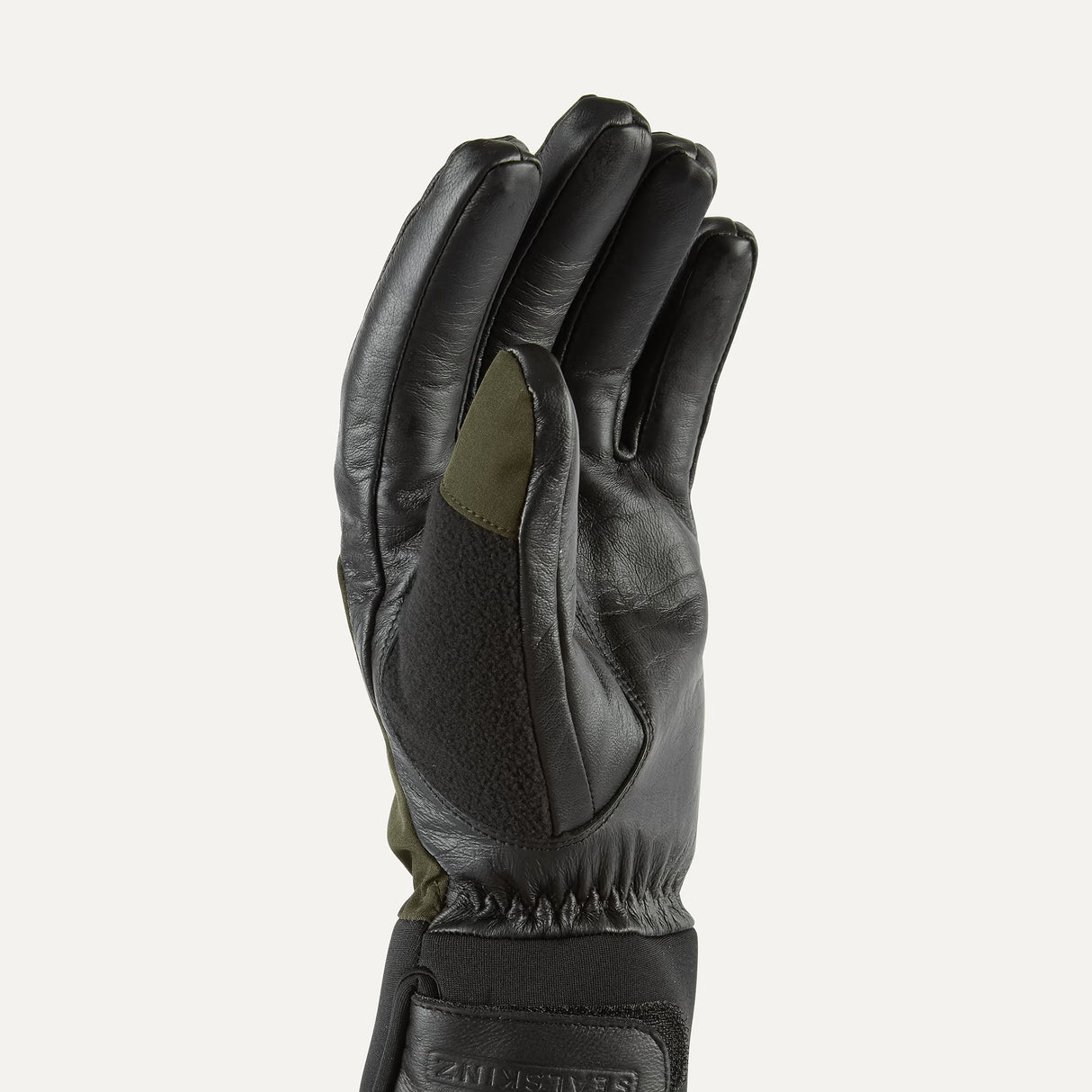 SEALSKINZ Fordham Waterproof All Weather Hunting Gloves - Olive Green & Black